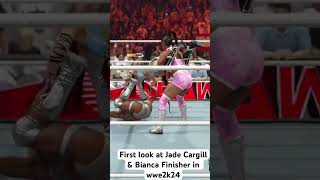 First look at Jade cargill amp Bianca Belair Tag Team Finisher in wwe2k24 [upl. by Zara]