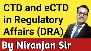 CTD and eCTD in Regulatory Affairs  DRA  Pharmaceutics  PharmaWins [upl. by Geraint]