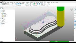 PowerMill Tutorial  Getting Started Guide  Lesson 3 AFR Standard Roughing Vortex Roughing [upl. by Initsed845]