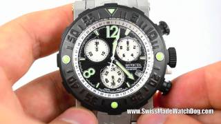 Invicta Watches Mens 10585 Reserve Collection Sea Rover Chronograph Black Swiss Made Watch [upl. by Nafets699]