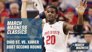 Ohio State vs Xavier 2007 NCAA tournament  FULL REPLAY [upl. by Haimes127]