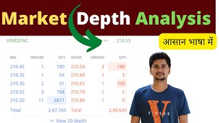 Market Depth Analysis For Beginners  Market Depth Analysis in Hindi  Boom Trade  Aryan Pal [upl. by Raddi]