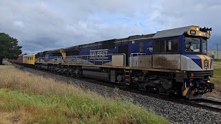 6MX1 Aurizon Freight CM3306 CM3315 Melbourne to Port Pirie 1815 181024 Stawell VIC [upl. by Enaoj]