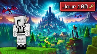 Jai survécu 100 jours dans le RPG Minecraft [upl. by Studner]