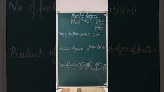 Number of Factors formula  Sum of factors  Product of factors  Factors of a number  cbse maths [upl. by Anerbas]