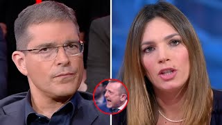 VITTORIA BALDINO ESAGERA CON CAPEZZONE E DEL MASTRO E FA UNA FIGURACCIA IN DIRETTA TV [upl. by Tandie]