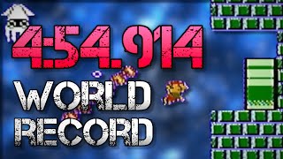 Former World Record Super Mario Bros  Any Speedrun in 454914 [upl. by Jackquelin]