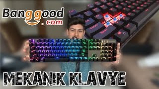 Mekanik ve RGB Ledli Motospeed CK104 Klavye  Banggooddan Paket 2 [upl. by Femi]