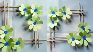 Pepper Craft Wall Hanging flower design for Home Decoration ideas 🏘️wallhanging craft viralvideo [upl. by Obellia]