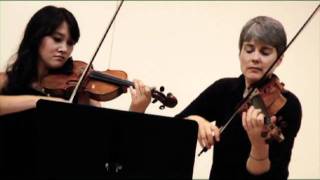 Bartok 44 Duets for Two Violins Part 1 [upl. by Ayalahs]