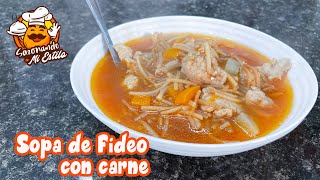 Fideos con carne molida 10 Cocina Papa Dani [upl. by Ailekat]