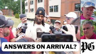 Steelers training camp highlights Najee Harris speaks out  Position battles to follow [upl. by Aicekat980]