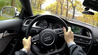 2013 Audi S5 Manual POV Test Drive  Rainy Fall Day [upl. by Esilram686]