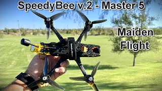 SpeedyBee v2 Master 5  Maiden Flight [upl. by Walford220]