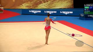 DELBEKE Sanna BEL  2018 Rhythmic Worlds Sofia BUL  Qualifications Hoop [upl. by Anaoy]