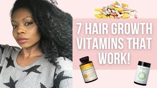 Best Hair Growth Vitamins Every Girl Should Have  Thicken and Strengthen Thin Hair FAST [upl. by Eidnew]