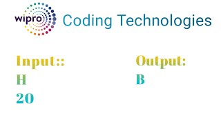 Wipro Coding Questions 240222  Replace old Alphabet with new Alphabet  Coding technologies [upl. by Namruht]