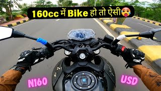 New Bajaj Pulsar N160 Ride Impressions  2024 N160 USD Ride🥵 [upl. by Anifad]