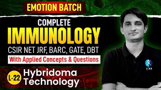 Hybridoma Technology  Complete Immunology  CSIR NET Dec 2024  L22  IFAS [upl. by Britton]