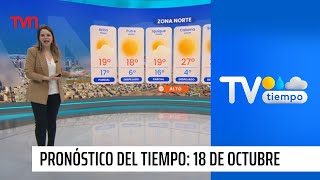 Pronóstico del tiempo Viernes 18 de octubre 2024  TV Tiempo [upl. by Annahoj760]