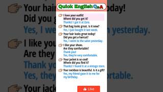 🔤 Simple English QampA  Starting Conversations with Compliments  Practice English  For Beginners [upl. by Levey]