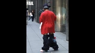 Wtf Kid sagging pants to knees 361 TX [upl. by Foote]