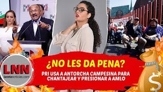 ¿NO LES DA PENA PRI usa a Antorcha Campesina para chantajear a AMLO [upl. by Cirdes]