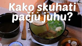 RECEPT Kako skuhati pačju juhu [upl. by Ayikaz331]