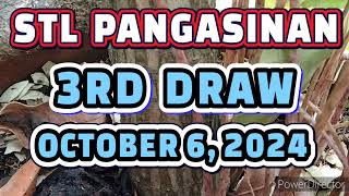 STL PANGASINAN RESULT TODAY 3RD DRAW OCTOBER 6 2024 845PM  SUNDAY [upl. by Huang773]