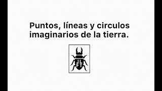 Puntos círculos y lineas imaginarios de la tierra [upl. by Strep]