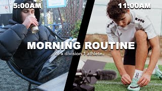 MORNING ROUTINE OF A D1 ATHLETE [upl. by Llenoil]