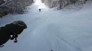 Taking a Run Bolton Valley VT full run  Vermont 200 and some glades Raw footage with dialog [upl. by Leicester]