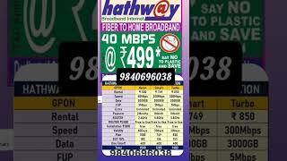 HATHWAY BROADBAND INTERNET AVAILABLE IN CHENNAI ONLY PLEASE CALL 9840696038 hathway wifi chennai [upl. by Bevon]