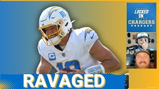 Chargers Lose Stars Justin Herbert and Rashawn Slater in Costly Loss to the Steelers [upl. by Elum455]