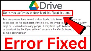 Fix Google Drive Quota Exceeded  Updated Method  Latest Method 2023 [upl. by Dis]