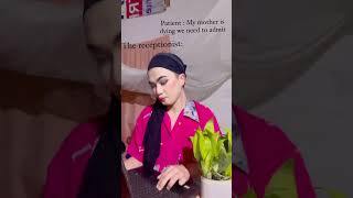 Some hospital receptionist 👽 funny comedymovies comedy reception laugh [upl. by Araes815]