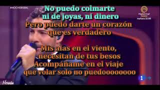 David Bisbal  Mi Princesa Version Larga Karaoke hd [upl. by Marylinda]