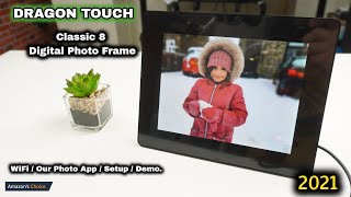 Best Gift Idea 2021  Dragontouch Digital Frame Review [upl. by Tartaglia]