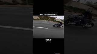 Kawasaki ninja h2r vs Bimota tesi h2 drag race shorts rider viral shortsvideo shortsfeed [upl. by Urbai227]