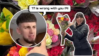 ANOTHER MAN BOUGHT ME FLOWERS PRANK ON MY BF [upl. by Naujet]