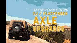 Jeep CJ Axle Swap Upgrades [upl. by Juli692]