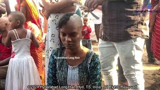 Teenage Girl Headshave  Hyderabad Long Hair [upl. by Martynne]