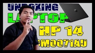 Unboxing Laptop HP 14CM0071AU Harga Rp 3 Jutaan [upl. by Nelo989]