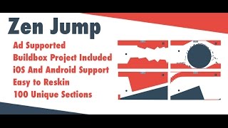 Zen Jump  Buildbox Game Template [upl. by Solracsiul694]