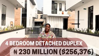 WOULD YOU LOVE to Own this MODERN ₦230 MILLION 256376 4 Bedroom Home in LEKKI LAGOS NIGERIA [upl. by Lodovico]