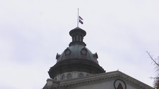 Flags at halfstaff for Lonnie Randolph [upl. by Kerred]