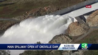 Main spillway opened at Oroville Dam [upl. by Wong]