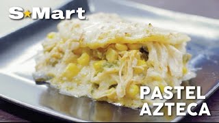 Receta de pastel azteca con pollo tortillas y rajas [upl. by Akeenat]