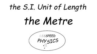 SI units 2  Length the Metre [upl. by Adnylg]