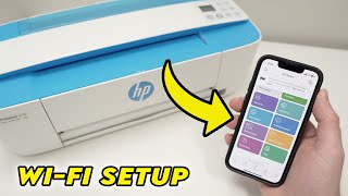 How to Setup HP DeskJet 3755 Printer Using WiFi  iPhone amp Android [upl. by Kella]